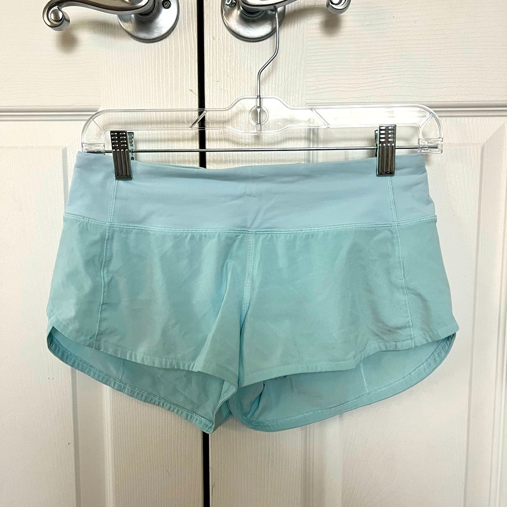 Lululemon speed up shorts regular length (pretty short)